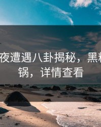 大V在深夜遭遇八卦揭秘，黑料全网炸锅，详情查看