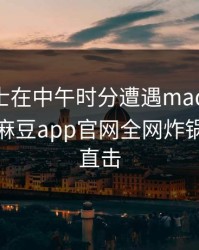 业内人士在中午时分遭遇madou全民讨论，麻豆app官网全网炸锅，详情直击