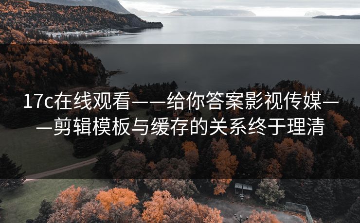 17c在线观看——给你答案影视传媒——剪辑模板与缓存的关系终于理清 17c在线观看——给你答案影视传媒——剪辑模板与缓存的关系终于理清